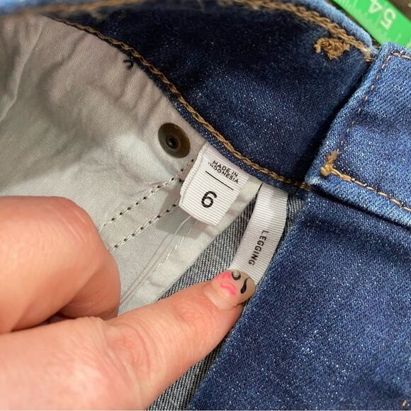 Loft The Legging Jeans Size 6 Dark Wash High Rise Skinny Stretch Denim NWT - Picture 8 of 10